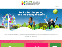 Tablet Screenshot of gohallandaleparks.com